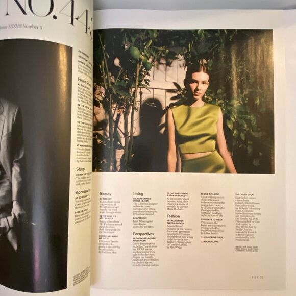 Elle March 2023 Kaia Gerber Main Character Energy Spring Fashion Tiktok Star - Picture 4 of 9